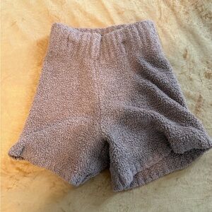 SKIMS Plush Fleece Shorts in Tan